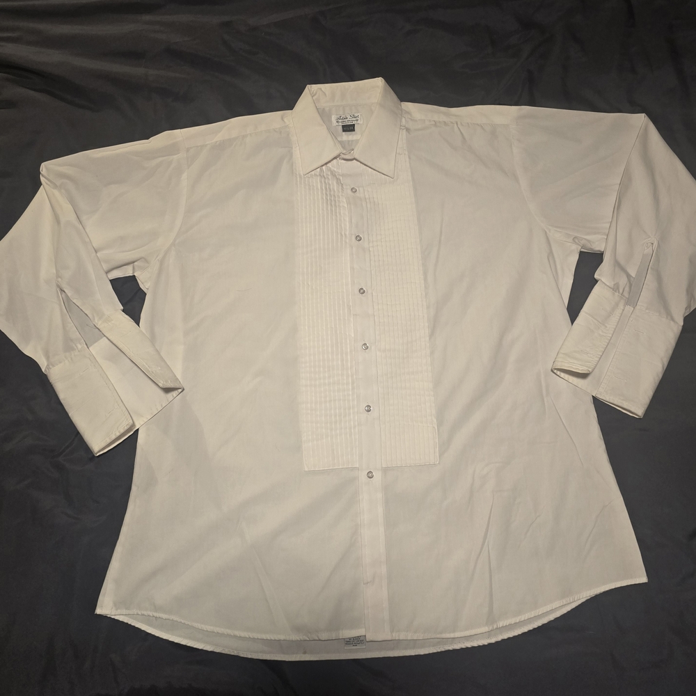 Classic Men's White Dress Shirt